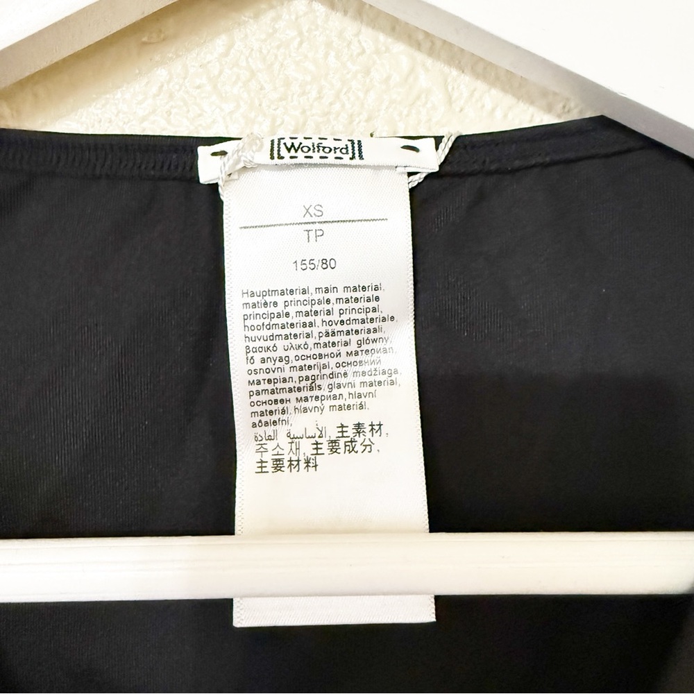NWT Wolford Vermont String Body Suit Thong V-Neck Black 79177 size XS $210 - Picture 11 of 12